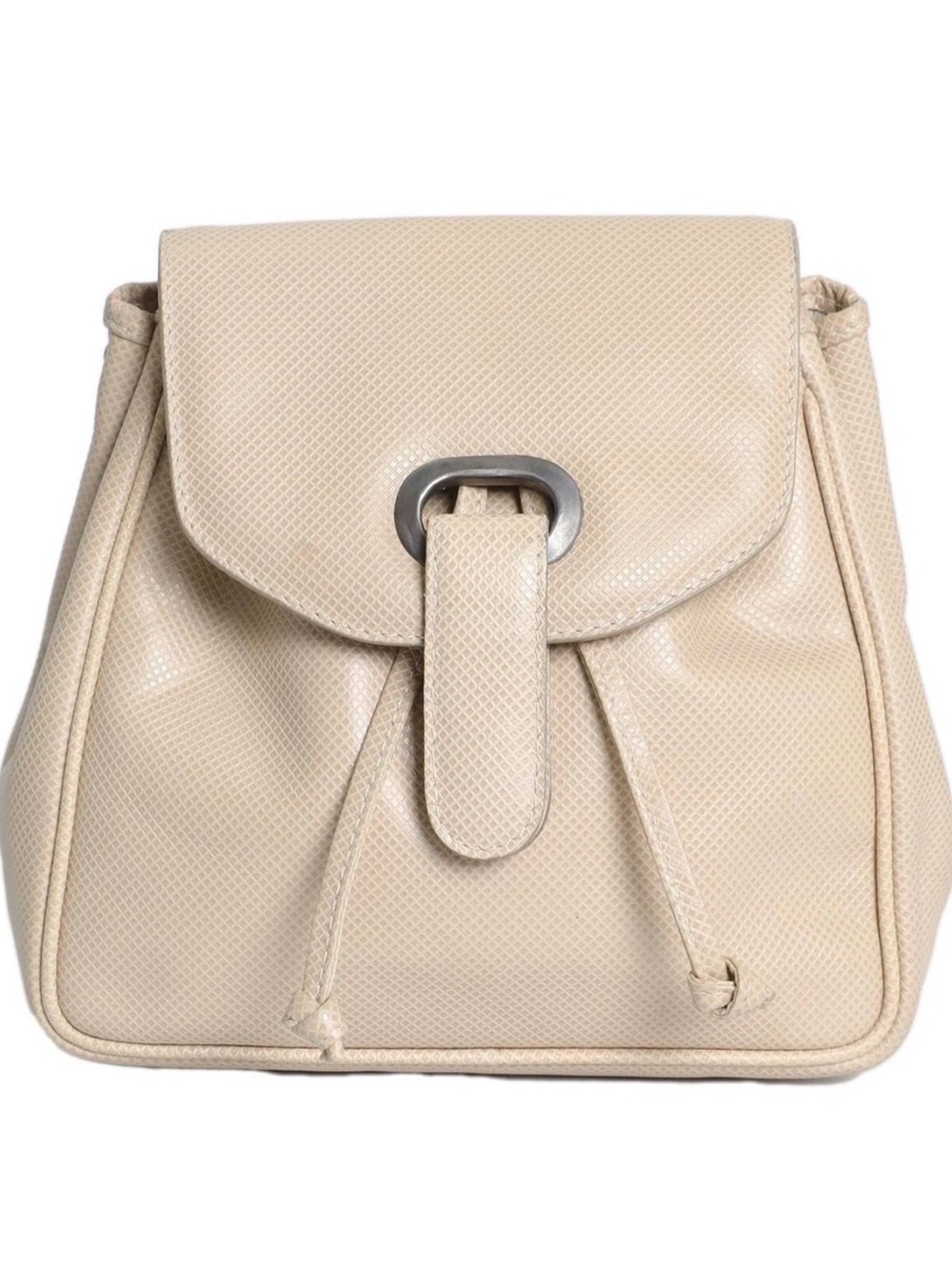 Bottega Veneta Tan Mini Backpack Handbag Leather Authentic.